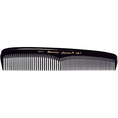 Hercules 603-330 Peigne à cheveux professionnel pour femme en caoutchouc naturel avec 2 dents grossières et fines 7 Hercules 603-330 Peigne à cheveux professionnel pour femme en caoutchouc naturel avec 2 dents grossières et fines 7