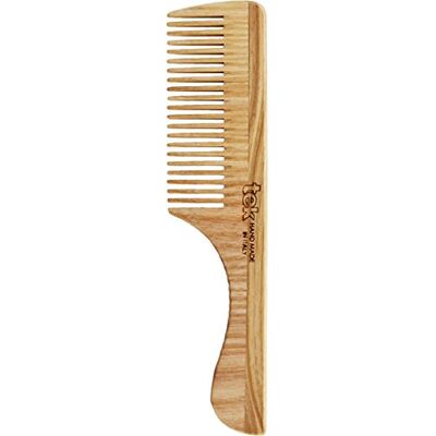 TEK Peigne à dents fines avec manche en bois de frêne fabriqué à la main en Italie, pour cheveux fins 20 x 4,5 cm TEK Peigne à dents fines avec manche en bois de frêne fabriqué à la main en Italie, pour cheveux fins 20 x 4,5 cm