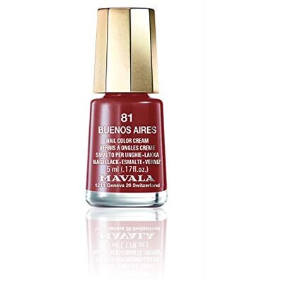 MAVALA Mini Color Vernis à Ongles Crème 5 ml Couleur : 81 : Buenos Aires MAVALA Mini Color Vernis à Ongles Crème 5 ml Couleur : 81 : Buenos Aires