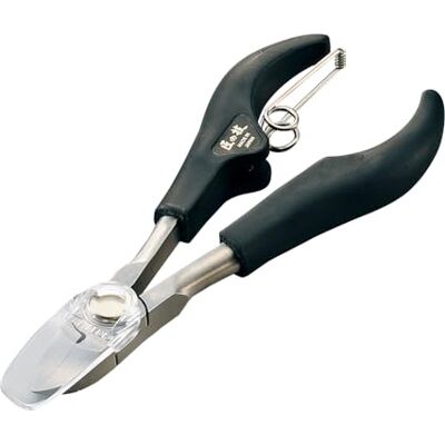 匠の技 Green Bell G1051 Pince à cuticules en acier inoxydable japonais avec ressort de retour, poignée ergonomique revêtue élastomère antidérapante 匠の技 Green Bell G1051 Pince à cuticules en acier inoxydable japonais avec ressort de retour, poignée ergonomique revêtue élastomère antidérapante