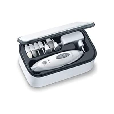 Sanitas SMA 35 Set De Manucure/pédicure Électrique Avec 7 Embouts Professionnel Pour Le Soin Des Ongles Blanc/argent Sanitas SMA 35 Set De Manucure/pédicure Électrique Avec 7 Embouts Professionnel Pour Le Soin Des Ongles Blanc/argent