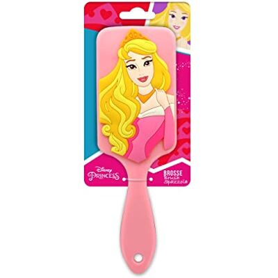 Disney Princesses Brosse à cheveux silicone 3D AURORE Princess Tous types de cheveux Disney Princesses Brosse à cheveux silicone 3D AURORE Princess Tous types de cheveux