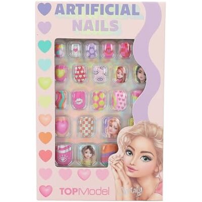 Depesche TOPModel Beauty and Me 12819 Lot de 24 faux ongles autocollants fluo Différents designs Depesche TOPModel Beauty and Me 12819 Lot de 24 faux ongles autocollants fluo Différents designs