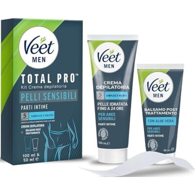 Veet Men Kit d'épilation intime pour peaux sensibles Veet Men Kit d'épilation intime pour peaux sensibles