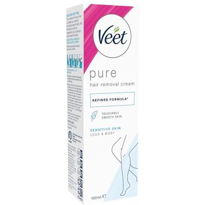 Veet Pure Crème dépilatoire pour les jambes et le corps 100 ml Veet Pure Crème dépilatoire pour les jambes et le corps 100 ml