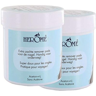 Herome 2-Pack Disques Dissolvants à Vernis à Ongles (Caring Nail Polish Remover Pads) Sans Acétone 2 * 100 pads Herome 2-Pack Disques Dissolvants à Vernis à Ongles (Caring Nail Polish Remover Pads) Sans Acétone 2 * 100 pads