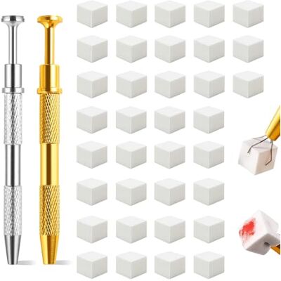 Eiito Aura Lot de 100 éponges à ongles souples pour ombre, avec 2 stylos de préhension, outils de manucure Aura (argent + or) Eiito Aura Lot de 100 éponges à ongles souples pour ombre, avec 2 stylos de préhension, outils de manucure Aura (argent + or)