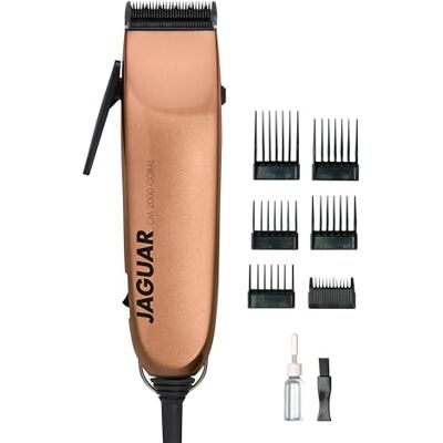 JAGUAR Tondeuse à cheveux CM 2000 Coral Clipper professionnel pour fonctionnement sur secteur Système de montage rapide Set de peignes à monter du professionnel pour toi JAGUAR Tondeuse à cheveux CM 2000 Coral Clipper professionnel pour fonctionnement sur secteur Système de montage rapide Set de peignes à monter du professionnel pour toi