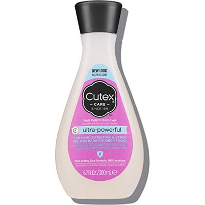 Cutex , Dissolvant pour Vernis à Ongles, 200 Ml, Ultra Powerful Cutex , Dissolvant pour Vernis à Ongles, 200 Ml, Ultra Powerful
