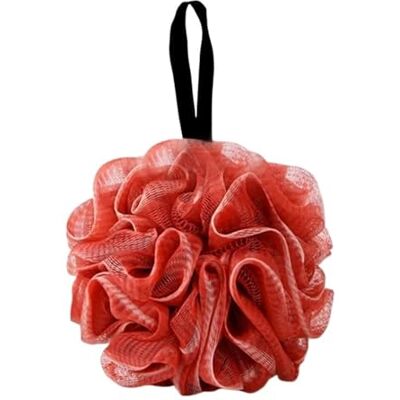 XCTDSVAH Éponge de douche en mousse en maille douce pour la douche, exfoliante pour le corps, outil de nettoyage de la peau avec boules à bulles (rouge) XCTDSVAH Éponge de douche en mousse en maille douce pour la douche, exfoliante pour le corps, outil de nettoyage de la peau avec boules à bulles (rouge)