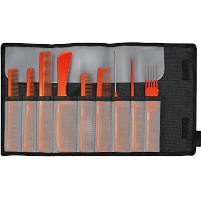 JAGUAR A-Line 4030363122190 Lot de 9 peignes à cheveux Orange 0,19 kg JAGUAR A-Line 4030363122190 Lot de 9 peignes à cheveux Orange 0,19 kg