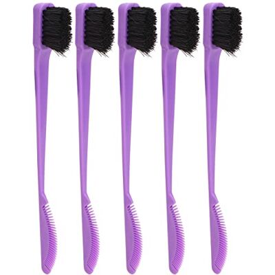 Shanrya Peigne à Sourcils à Double Extrémité Peigne à Brosse à Double Tranchant en Nylon Multifonction Domestique pour la Coiffure Shanrya Peigne à Sourcils à Double Extrémité Peigne à Brosse à Double Tranchant en Nylon Multifonction Domestique pour la Coiffure