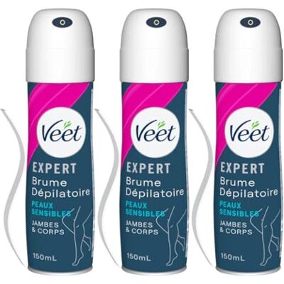 Veet Spray Épilation Peaux Sensibles 150ml (450ml) Veet Spray Épilation Peaux Sensibles 150ml (450ml)