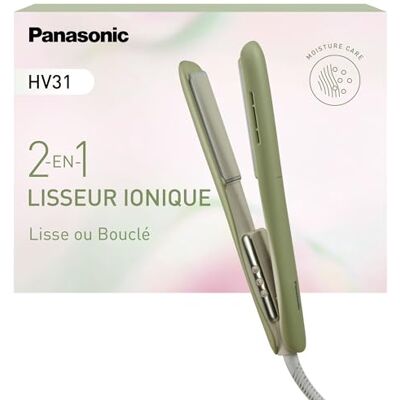 Panasonic EH-HV31-G503 Styler Capillaire Ionique 2-en-1, Vert Matcha Panasonic EH-HV31-G503 Styler Capillaire Ionique 2-en-1, Vert Matcha