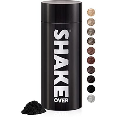 shake over © Fibres Capillaires Densifiantes Végan, Riche en Zinc, Épaissit les Cheveux Fins, Haute Qualité et Fabrication EU, 30g (NOIR) shake over © Fibres Capillaires Densifiantes Végan, Riche en Zinc, Épaissit les Cheveux Fins, Haute Qualité et Fabrication EU, 30g (NOIR)
