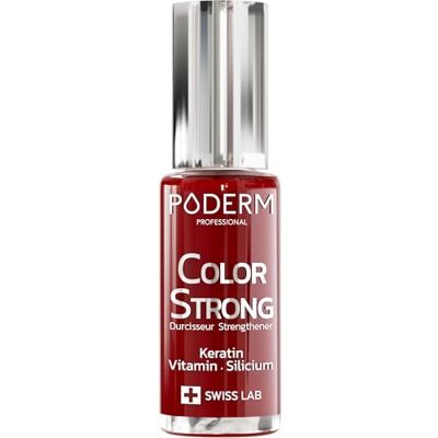 PODERM Vernis Durcisseur Ongles BIOTINE SILICIUM KERATINE Fortifie & Répare les ongles abimés, fragilisés, cassants par semi permanent, vieillissement Couleur Rouge Allure Mains & Pieds Swiss Made PODERM Vernis Durcisseur Ongles BIOTINE SILICIUM KERATINE Fortifie & Répare les ongles abimés, fragilisés, cassants par semi permanent, vieillissement Couleur Rouge Allure Mains & Pieds Swiss Made