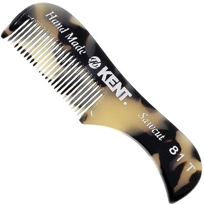 KENT Mini peigne 81T TW XS pour barbe et moustache pour homme, peigne de poche à dents fines pour le toilettage et le coiffage. Fabriqué à la main en acétate de qualité, poli à la main, fabriqué en KENT Mini peigne 81T TW XS pour barbe et moustache pour homme, peigne de poche à dents fines pour le toilettage et le coiffage. Fabriqué à la main en acétate de qualité, poli à la main, fabriqué en