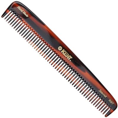KENT Peigne à cheveux fait à la main à dents moyennes et épaisses, 19 cm de long KENT Peigne à cheveux fait à la main à dents moyennes et épaisses, 19 cm de long