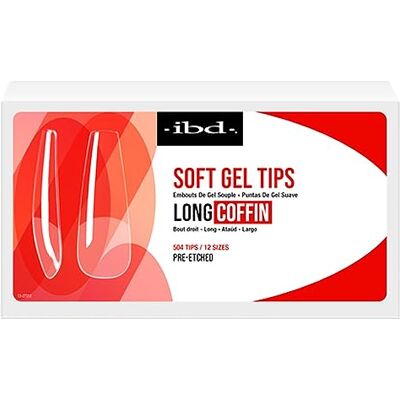 IBD Lot de 504 faux ongles en gel souple Couleur cercueil 12 tailles Fabriqué aux États-Unis Pointes d'ongles transparentes Embouts en gel doux pour extensions d'ongles Forme longue IBD Lot de 504 faux ongles en gel souple Couleur cercueil 12 tailles Fabriqué aux États-Unis Pointes d'ongles transparentes Embouts en gel doux pour extensions d'ongles Forme longue