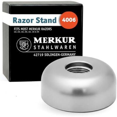 MERKUR Support de rasoir 4000 en chrome mat Fabriqué en Allemagne Compatible avec les modèles 15, 33, 23, 24, 25, 34, 37 MERKUR Support de rasoir 4000 en chrome mat Fabriqué en Allemagne Compatible avec les modèles 15, 33, 23, 24, 25, 34, 37