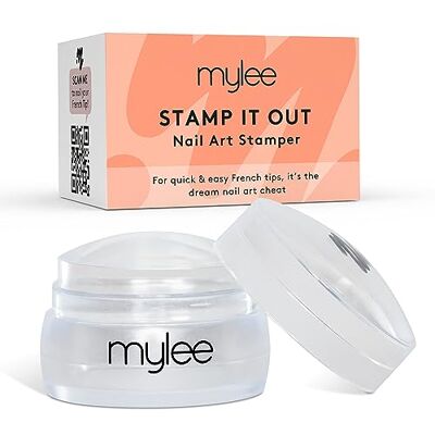 MYLEE Stamp It Out de , tampon transparent pour ongles avec coussinet en silicone, pour une french manucure impeccable Outil d'estampage transparent transparent pour une manucure française impeccable MYLEE Stamp It Out de , tampon transparent pour ongles avec coussinet en silicone, pour une french manucure impeccable Outil d'estampage transparent transparent pour une manucure française impeccable