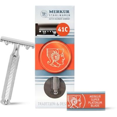 MERKUR Solingen Rasoir de sureté N°141 – Lames non inclus MERKUR Solingen Rasoir de sureté N°141 – Lames non inclus