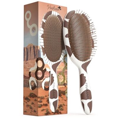 FRAMAR Brosse à cheveux démêlante Brosses à cheveux humides pour femme, (Yellow) FRAMAR Brosse à cheveux démêlante Brosses à cheveux humides pour femme, (Yellow)