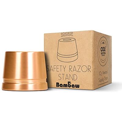 Bambaw Support Rasoir Or Rose Socle pour Rasoir en Métal Porte Rasoir de Sureté Range Rasoir en Métal Porte Rasoir Homme et Femme Stand pour Rasoir Bambaw Support Rasoir Or Rose Socle pour Rasoir en Métal Porte Rasoir de Sureté Range Rasoir en Métal Porte Rasoir Homme et Femme Stand pour Rasoir