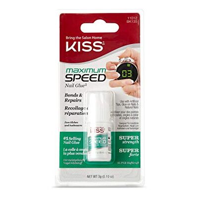 Colle pour faux-ongles Kiss Maximum Speed 3g Colle pour faux-ongles Kiss Maximum Speed 3g
