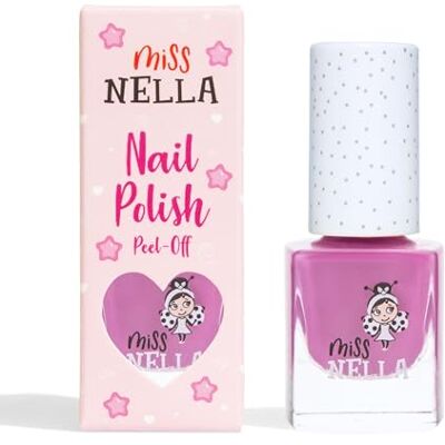 MISS NELLA LITTLE POPPET Vernis à ongles violet pour enfants, à base d'eau et inodore, facile à décoller. MISS NELLA LITTLE POPPET Vernis à ongles violet pour enfants, à base d'eau et inodore, facile à décoller.