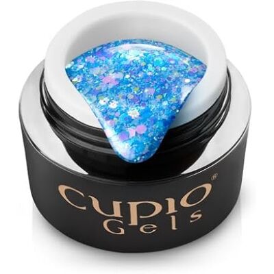 Cupio Gel UV Design Granita Sea Breeze Bleu pailleté 5 ml Gel à effet marin pour nail art et studio Durcissement UV/LED Cupio Gel UV Design Granita Sea Breeze Bleu pailleté 5 ml Gel à effet marin pour nail art et studio Durcissement UV/LED
