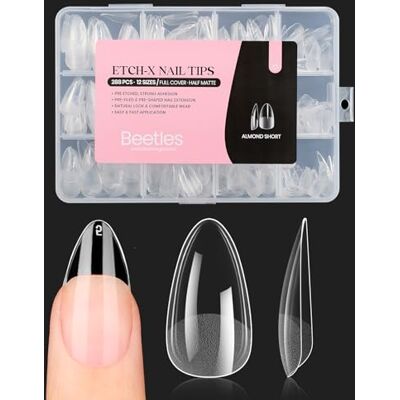 beetles Gel Polish Beetles Lot de 288 faux ongles courts en forme d'amande en 12 tailles en acrylique avec couverture complète pour salon de manucure DIY Extension d'ongles à coller Cadeau pour femme beetles Gel Polish Beetles Lot de 288 faux ongles courts en forme d'amande en 12 tailles en acrylique avec couverture complète pour salon de manucure DIY Extension d'ongles à coller Cadeau pour femme