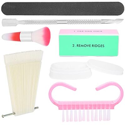 zottel 7pcs Nail Dip Poudre Plateau Ensemble, Lime à Ongles Accessoires Kit Nail Art Brush Set Manucure Nail Art Kit Trempage Poudre Outil Kit pour La Maison pour Salon zottel 7pcs Nail Dip Poudre Plateau Ensemble, Lime à Ongles Accessoires Kit Nail Art Brush Set Manucure Nail Art Kit Trempage Poudre Outil Kit pour La Maison pour Salon
