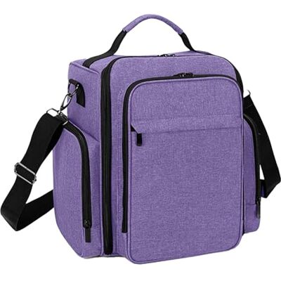 awakentti Étui de rangement pour vernis à ongles pouvant contenir 48 bouteilles, double couche de rangement pour vernis à ongles, sac portable pour lampe à ongles gel et outils de manucure, Comme sur awakentti Étui de rangement pour vernis à ongles pouvant contenir 48 bouteilles, double couche de rangement pour vernis à ongles, sac portable pour lampe à ongles gel et outils de manucure, Comme sur