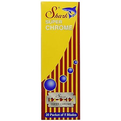 Shark LORD Super Chrome 100 DE Lames de Rasoir 112 g Shark LORD Super Chrome 100 DE Lames de Rasoir 112 g