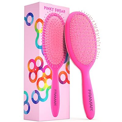 FRAMAR Brosse à cheveux démêlante Brosses à cheveux humides pour femme, (Pink) FRAMAR Brosse à cheveux démêlante Brosses à cheveux humides pour femme, (Pink)