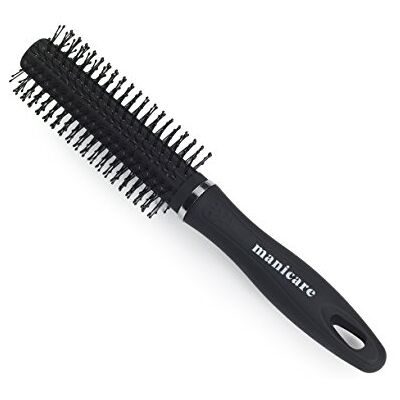 Manicare Brosse Ronde pour Cheveux Volume et Boucles Brosse de Coiffage avec Poignée en Caoutchouc Picots à Billes pour Brushing Lissage Tous Types de Cheveux Mouillés ou Secs Manicare Brosse Ronde pour Cheveux Volume et Boucles Brosse de Coiffage avec Poignée en Caoutchouc Picots à Billes pour Brushing Lissage Tous Types de Cheveux Mouillés ou Secs