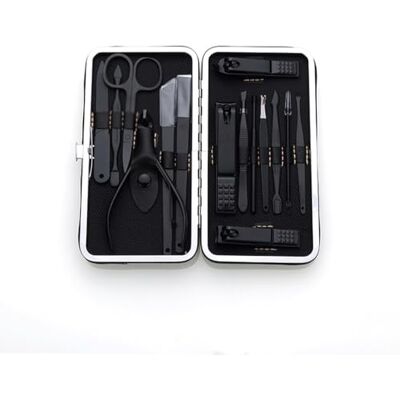 HPTHLY Lot de 15 coupe-ongles en acier inoxydable Noir HPTHLY Lot de 15 coupe-ongles en acier inoxydable Noir