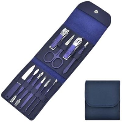 OOMRNV Kit de manucure pour soins personnels Coupe-ongles en acier inoxydable 12 pièces Portable Outils de manucure et d'amélioration des ongles Ensemble de coupe-ongles Ensemble de pinces à OOMRNV Kit de manucure pour soins personnels Coupe-ongles en acier inoxydable 12 pièces Portable Outils de manucure et d'amélioration des ongles Ensemble de coupe-ongles Ensemble de pinces à