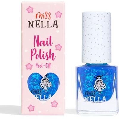 MISS NELLA COOL KID Vernis à ongles à paillettes bleu foncé pour enfants, à base d'eau et sans odeur, et facile à décoller. MISS NELLA COOL KID Vernis à ongles à paillettes bleu foncé pour enfants, à base d'eau et sans odeur, et facile à décoller.