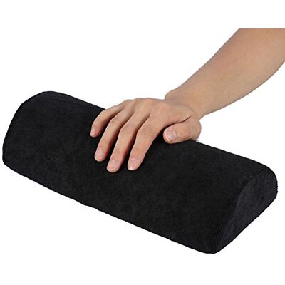 Wakects Coussin repose-main professionnel pour manucure, support en éponge douce, noir Wakects Coussin repose-main professionnel pour manucure, support en éponge douce, noir