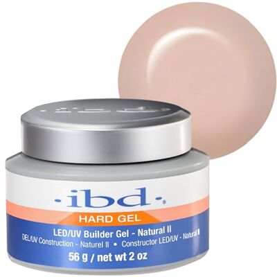 IBD Hard Gel – LED/UV Builder Gel Natural II, 1er Pack (1 x 56 g) – MADE IN USA – Extension et modelage des ongles IBD Hard Gel – LED/UV Builder Gel Natural II, 1er Pack (1 x 56 g) – MADE IN USA – Extension et modelage des ongles