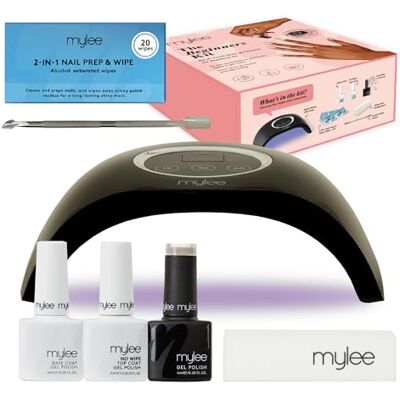 MYLEE Kit de vernis à ongles gel semi-permanent pour débutants, kit professionnel pour le soin des ongles à la maison, avec lampe LED, vernis gel, couche de base, couche supérieure et accessoires professionnel une utilisation à domicile, Comprend une la MYLEE Kit de vernis à ongles gel semi-permanent pour débutants, kit professionnel pour le soin des ongles à la maison, avec lampe LED, vernis gel, couche de base, couche supérieure et accessoires professionnel une utilisation à domicile, Comprend une la
