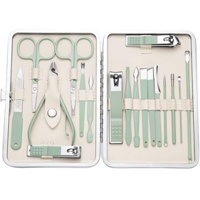 HPTHLY Ensemble coupe-ongles pour manucure à domicile, gris HPTHLY Ensemble coupe-ongles pour manucure à domicile, gris
