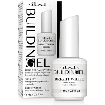 IBD Gel de construction Extension d'ongles en gel dur Blanc brillant 14 ml IBD Gel de construction Extension d'ongles en gel dur Blanc brillant 14 ml