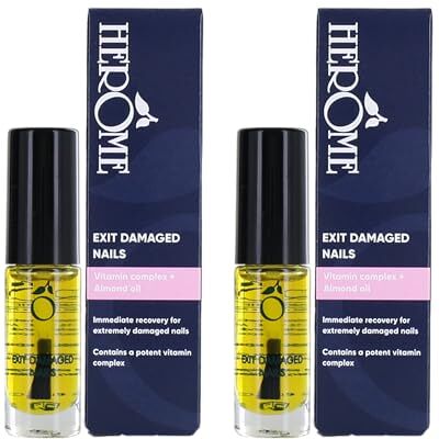 Herome 2-pack Soin Sos Ongles Abîmés Soin Réparateur Pour Des Ongles Très Endommagés Après Des Faux-Ongles (Exit Damaged Nails) 2 x 7ml Herome 2-pack Soin Sos Ongles Abîmés Soin Réparateur Pour Des Ongles Très Endommagés Après Des Faux-Ongles (Exit Damaged Nails) 2 x 7ml