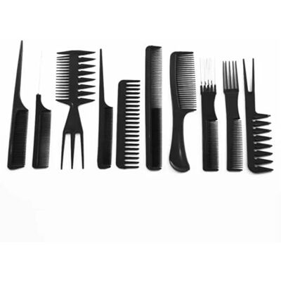 ZRHWSPD Peigne Peignes de coiffure multifonctions, démêlant, antistatique, ensemble d'outils de coiffure, accessoires de styliste, 10 pièces ZRHWSPD Peigne Peignes de coiffure multifonctions, démêlant, antistatique, ensemble d'outils de coiffure, accessoires de styliste, 10 pièces