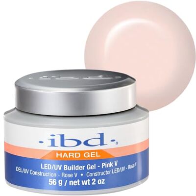 IBD Hard Gel – LED/UV Builder Gel Pink V, 1er Pack (1 x 56 g) – MADE IN USA – Extension et modelage des ongles IBD Hard Gel – LED/UV Builder Gel Pink V, 1er Pack (1 x 56 g) – MADE IN USA – Extension et modelage des ongles
