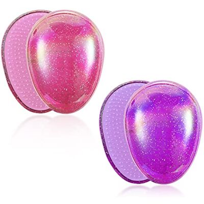 TIANNAIT Lot de 2 brosses à cheveux rondes, pas besoin de tirer sur le peigne de lissage, brosse de massage antistatique pour femmes et enfants, convient aux cheveux longs, aux cheveux bouclés (poudre de ciel TIANNAIT Lot de 2 brosses à cheveux rondes, pas besoin de tirer sur le peigne de lissage, brosse de massage antistatique pour femmes et enfants, convient aux cheveux longs, aux cheveux bouclés (poudre de ciel