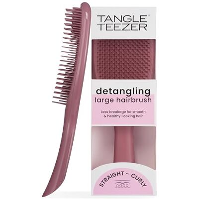 Tangle Teezer Ultimate Detangler Grande Brosse à Cheveux Démêlante, Cheveux Secs et Mouillés, Cheveux Épais, Bouclés et Longs, Picots à 2 Niveaux, Réduit la Casse, Élimine les Nœuds, Velours rose Tangle Teezer Ultimate Detangler Grande Brosse à Cheveux Démêlante, Cheveux Secs et Mouillés, Cheveux Épais, Bouclés et Longs, Picots à 2 Niveaux, Réduit la Casse, Élimine les Nœuds, Velours rose